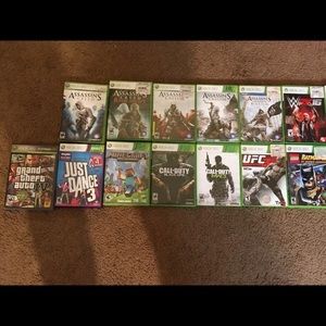 Xbox 360 with Kinect and games